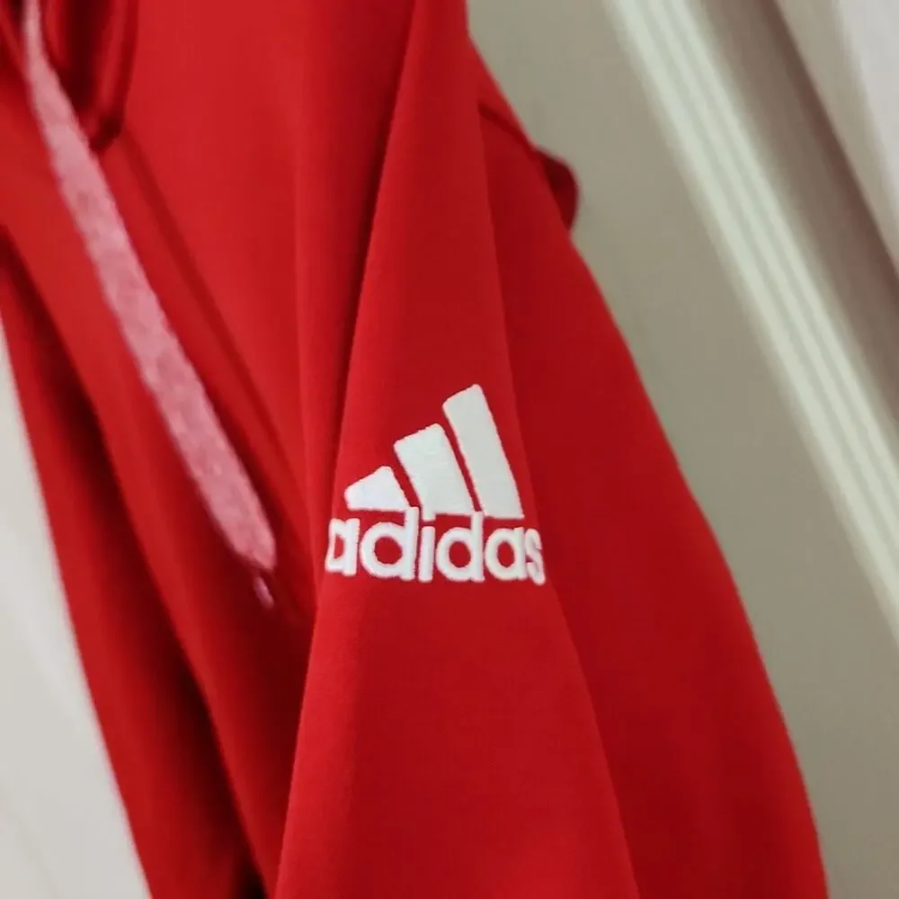 Adidas‎ Men's Tech Fleece Red & White Hoddie Size SM Athleisure Gorpcore Casual